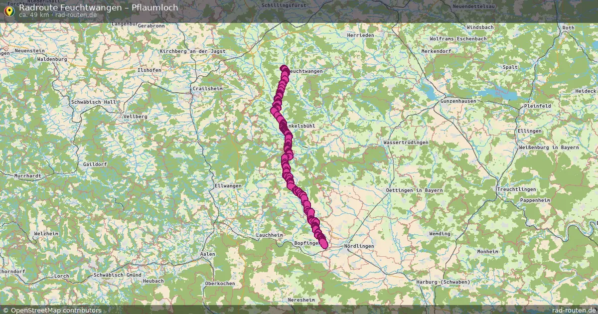 Radtour Feuchtwangen – Pflaumloch