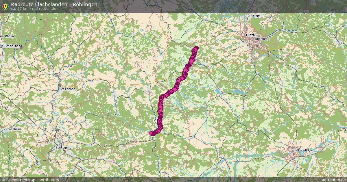 Fahrradroute Flachslanden – Röhlingen