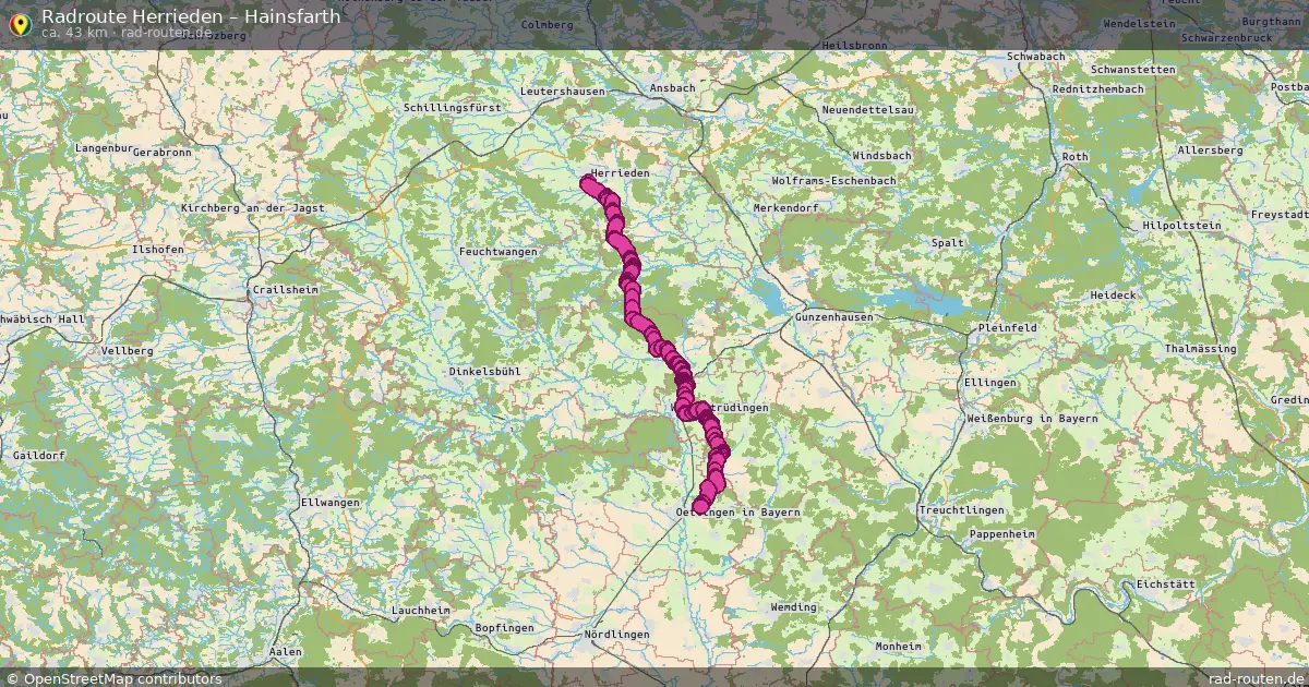 Radtour Herrieden – Hainsfarth