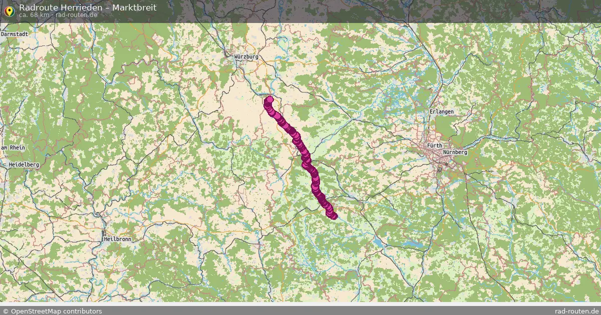 Radtour Herrieden – Marktbreit