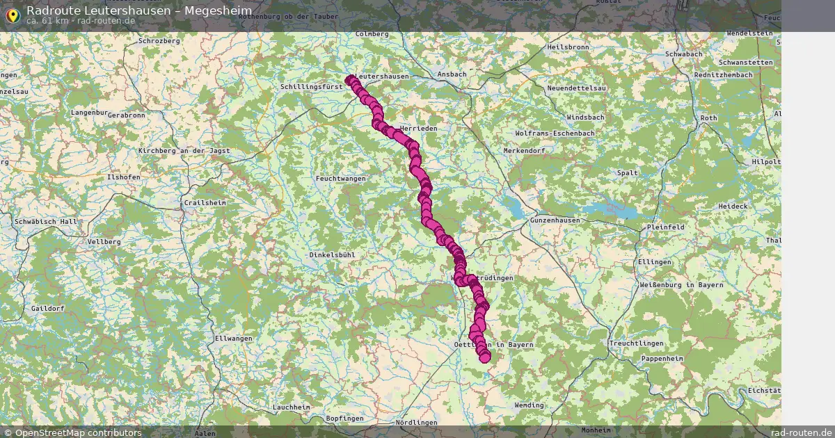 Radtour Leutershausen – Megesheim