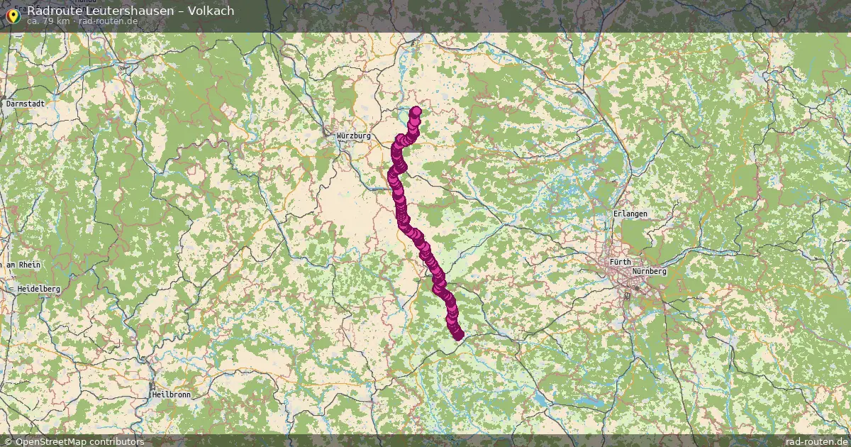 Radtour Leutershausen – Volkach