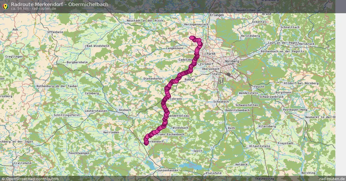 Radtour Merkendorf – Obermichelbach