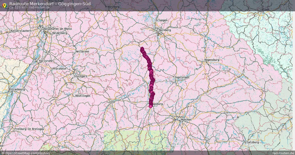 Radtour Merkendorf – Göggingen-Süd