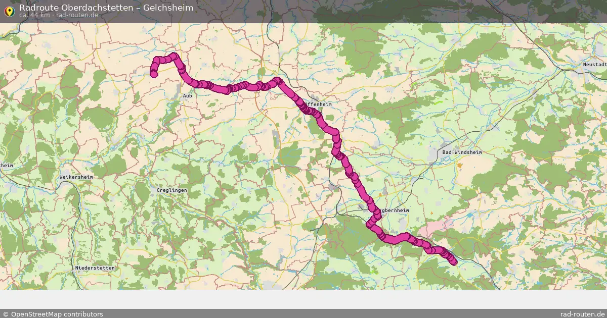 Radtour Oberdachstetten – Gelchsheim