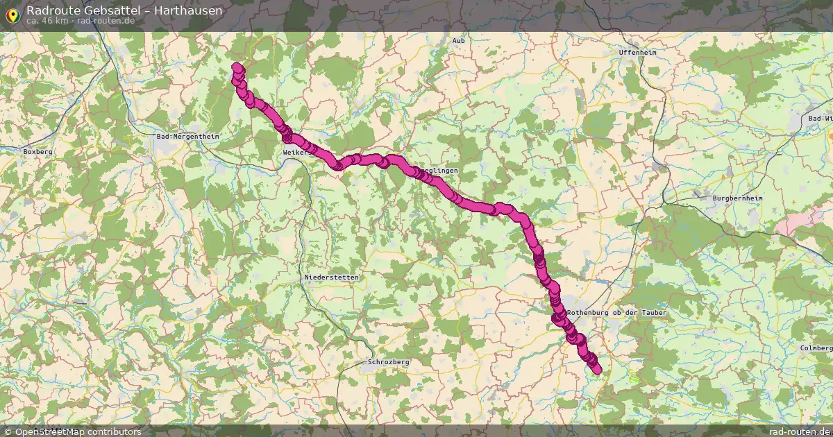 Radtour Gebsattel – Harthausen