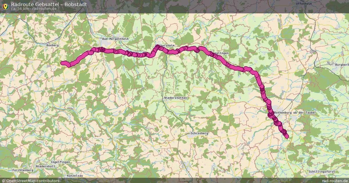 Radtour Gebsattel – Bobstadt