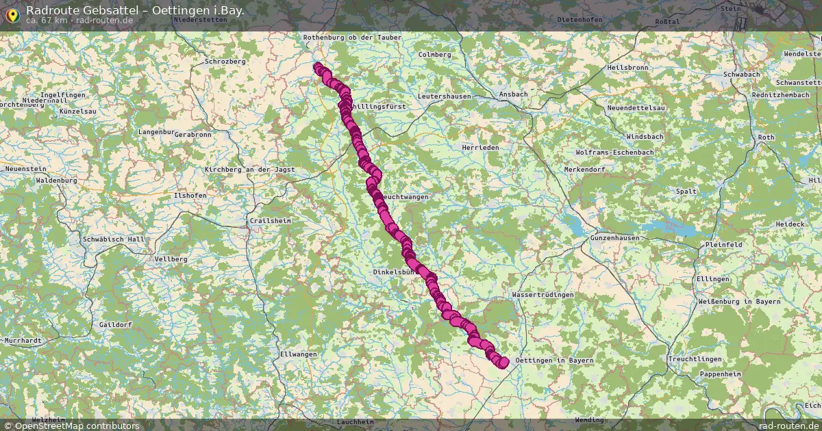 Radtour Gebsattel – Oettingen I.bay.