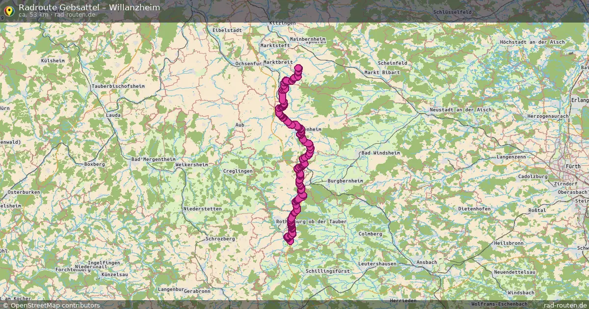 Radtour Gebsattel – Willanzheim