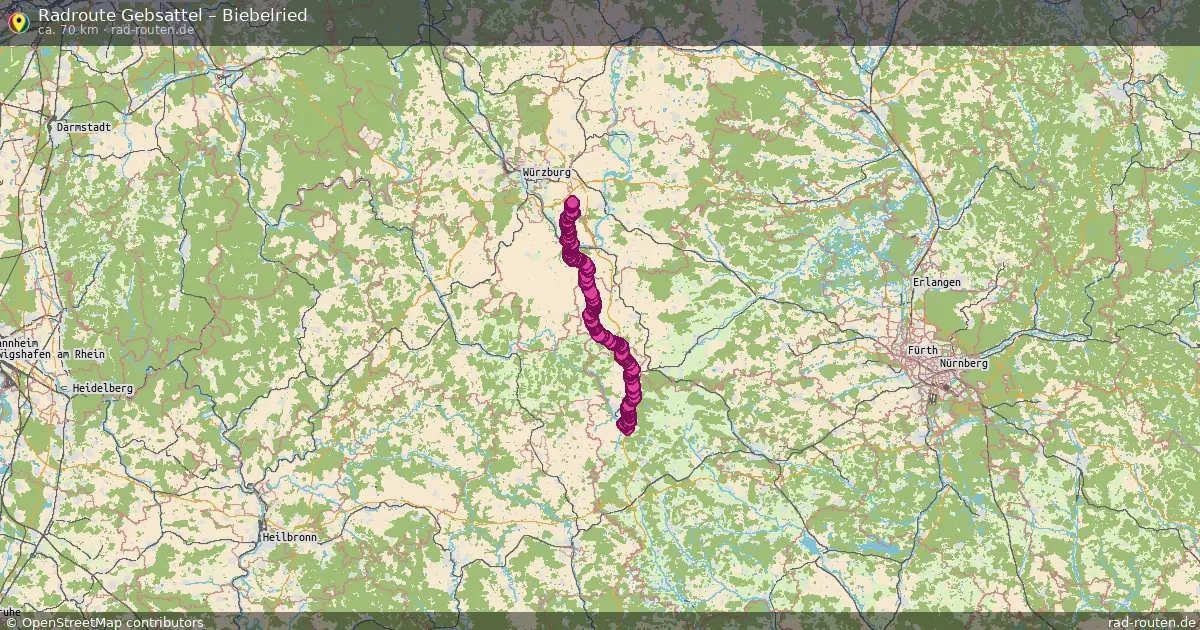 Radtour Gebsattel – Biebelried