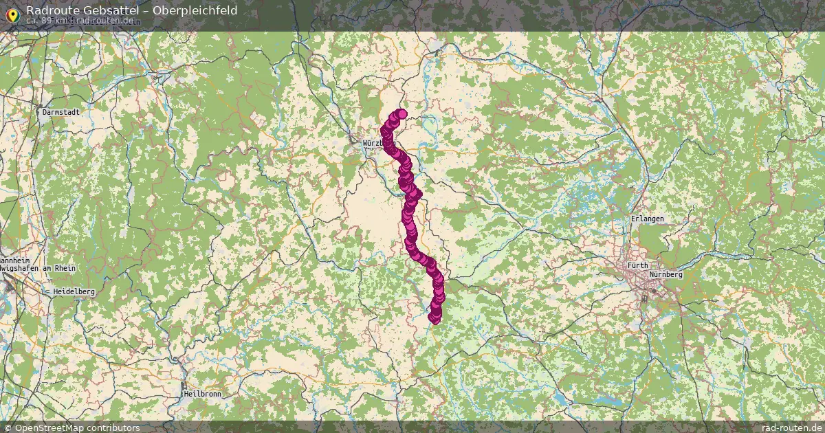 Radtour Gebsattel – Oberpleichfeld