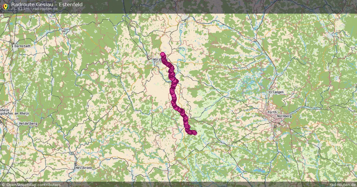 Radtour Geslau – Estenfeld