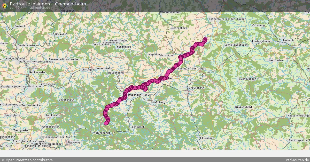 Radtour Insingen – Crailsheim