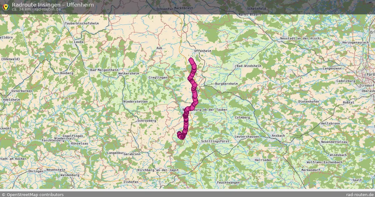 Fahrradroute Insingen – Uffenheim