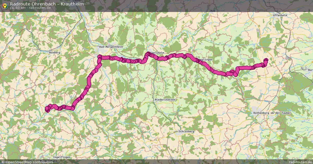 Radtour Ohrenbach – Krautheim