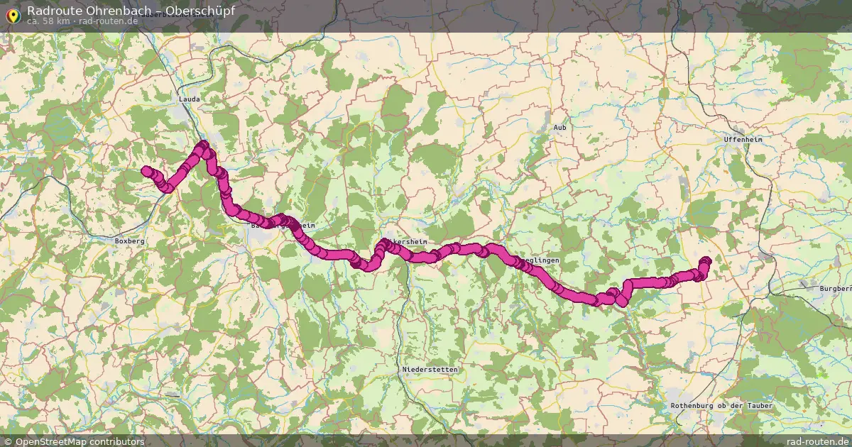 Radtour Ohrenbach – Oberschüpf