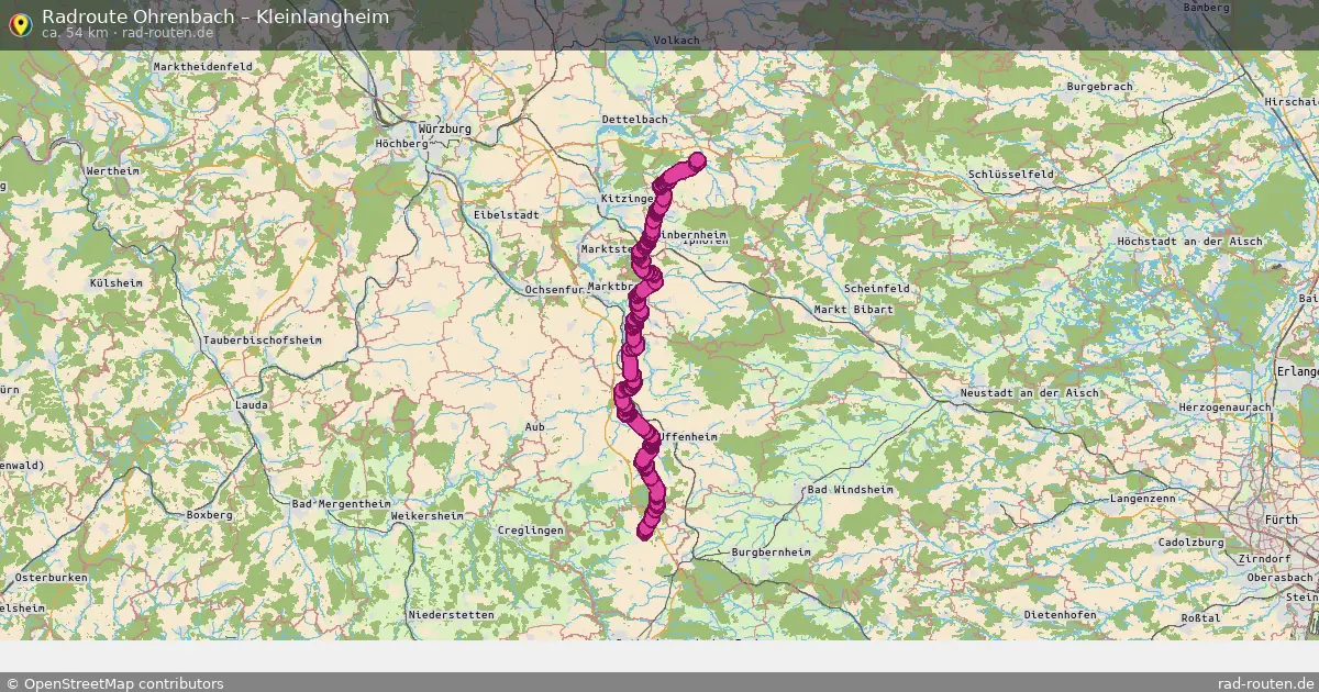 Radtour Ohrenbach – Kleinlangheim