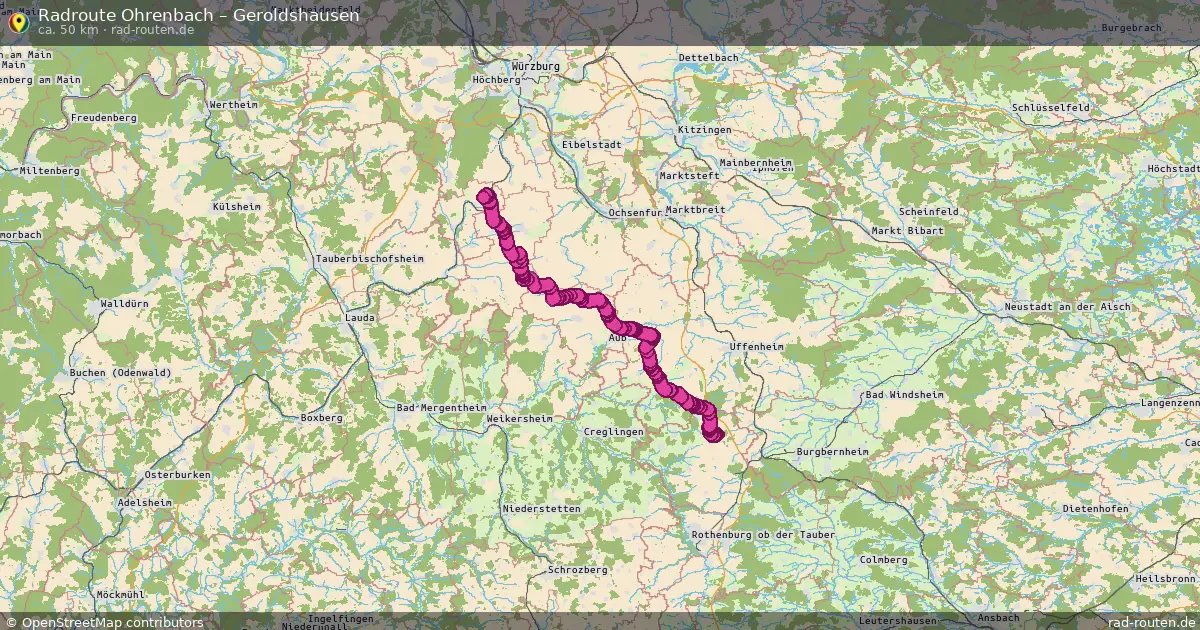 Radtour Ohrenbach – Geroldshausen
