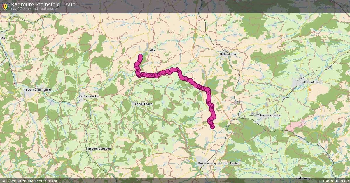 Radtour Steinsfeld – Aub