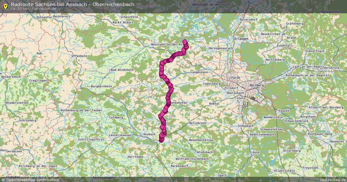 Fahrradroute Sachsen Bei Ansbach – Oberreichenbach