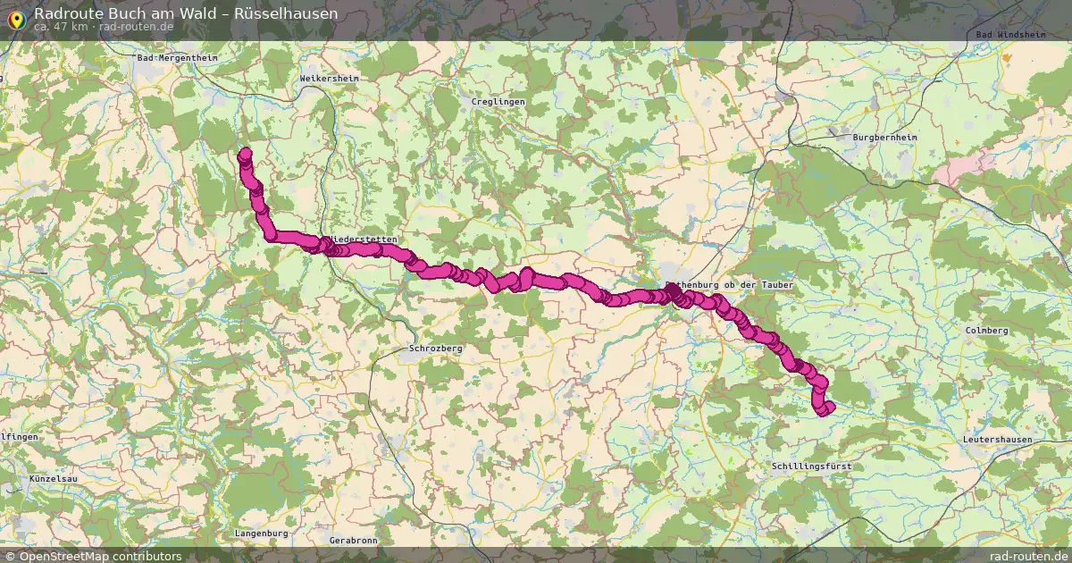 Radtour Buch Am Wald – Rüsselhausen