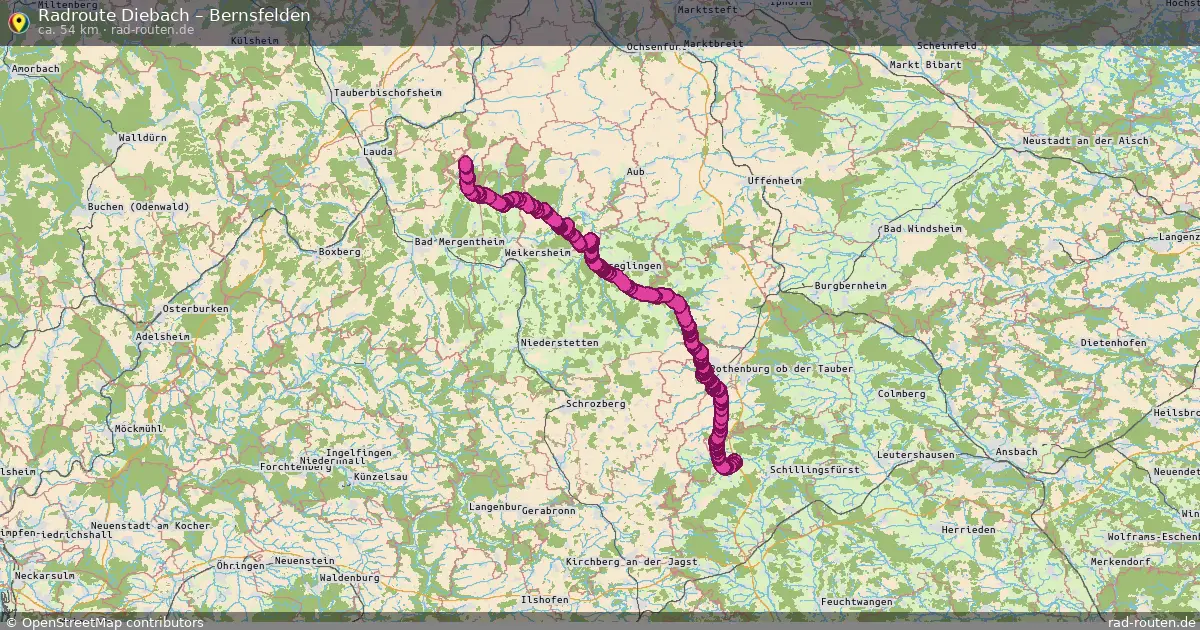 Radtour Diebach – Bernsfelden
