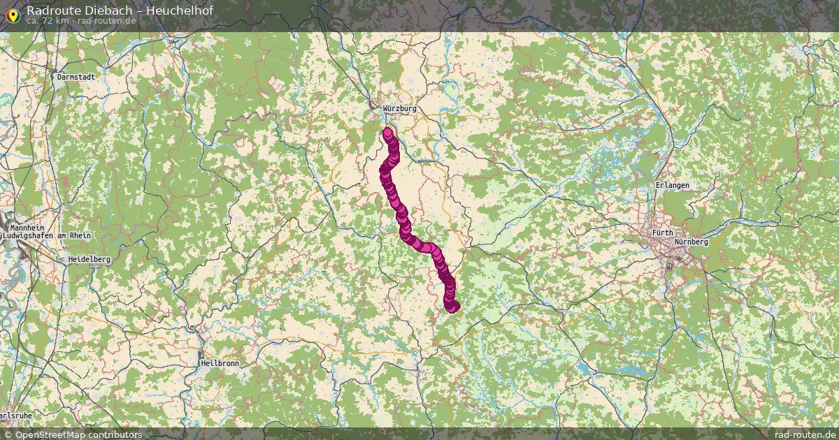 Radtour Diebach – Heuchelhof