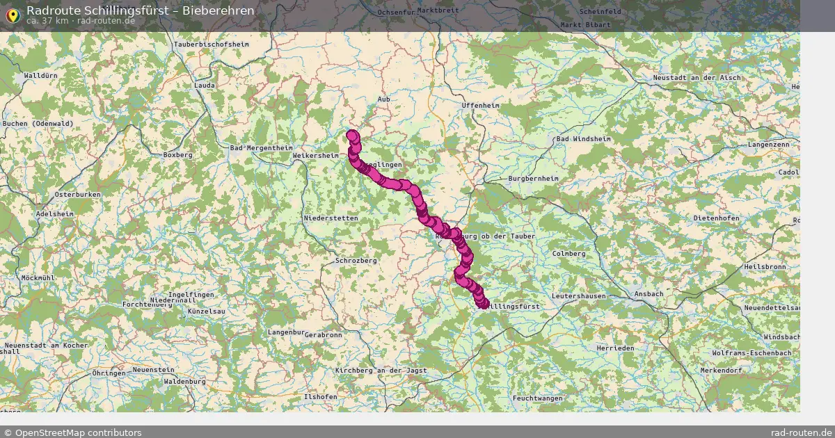 Radtour Schillingsfürst – Bieberehren