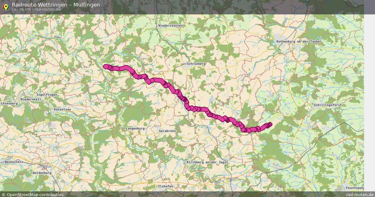 Radtour Wettringen – Mulfingen