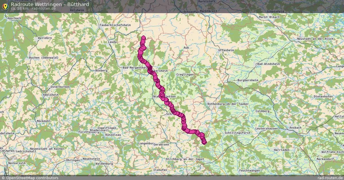 Radtour Wettringen – Bütthard