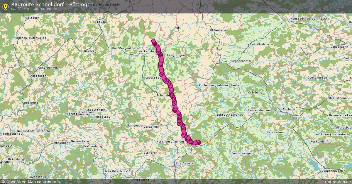 Radtour Schnelldorf – Röttingen