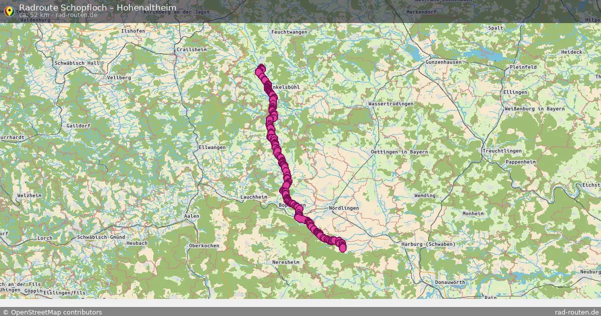 Radtour Schopfloch – Hohenaltheim