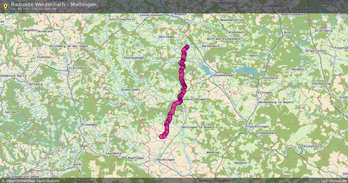 Radtour Weidenbach – Maihingen