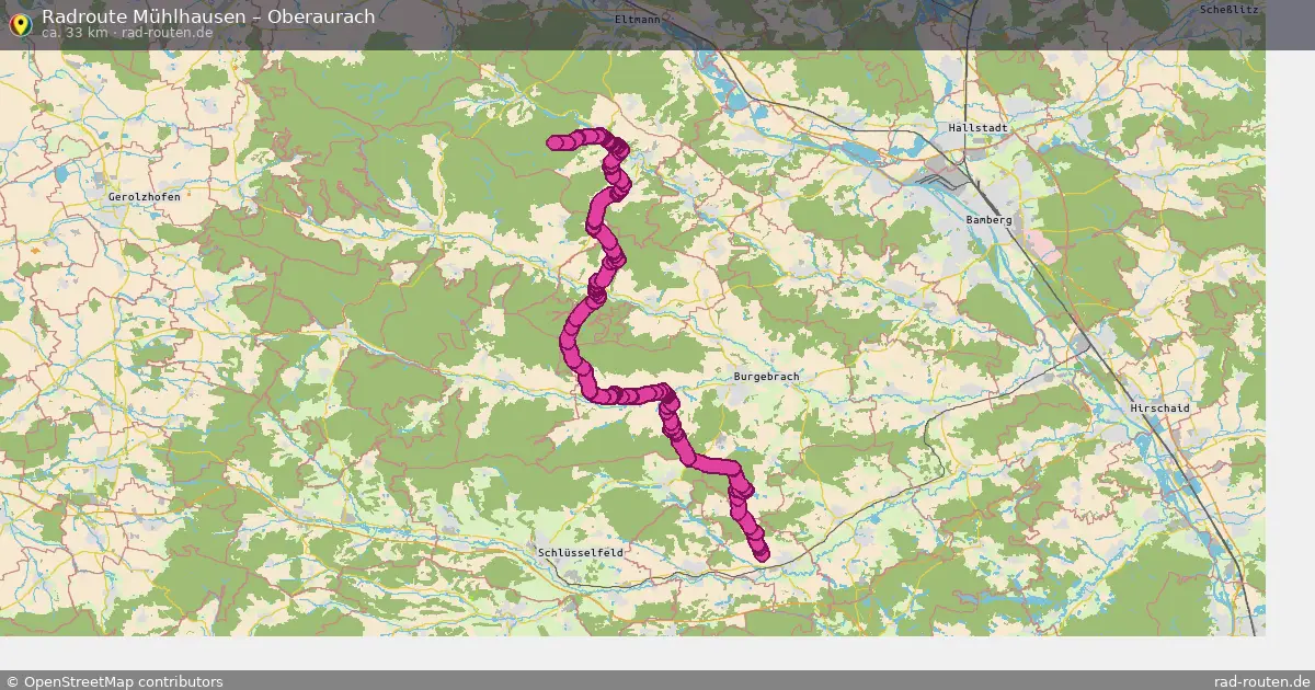 Radtour Mühlhausen – Oberaurach