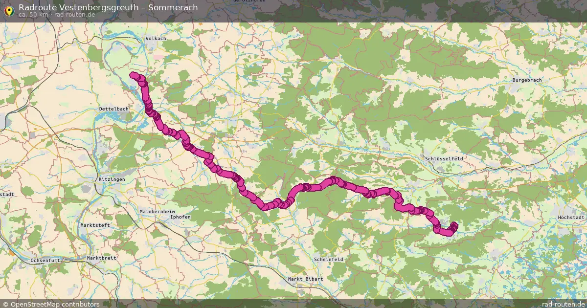 Radtour Vestenbergsgreuth – Sommerach