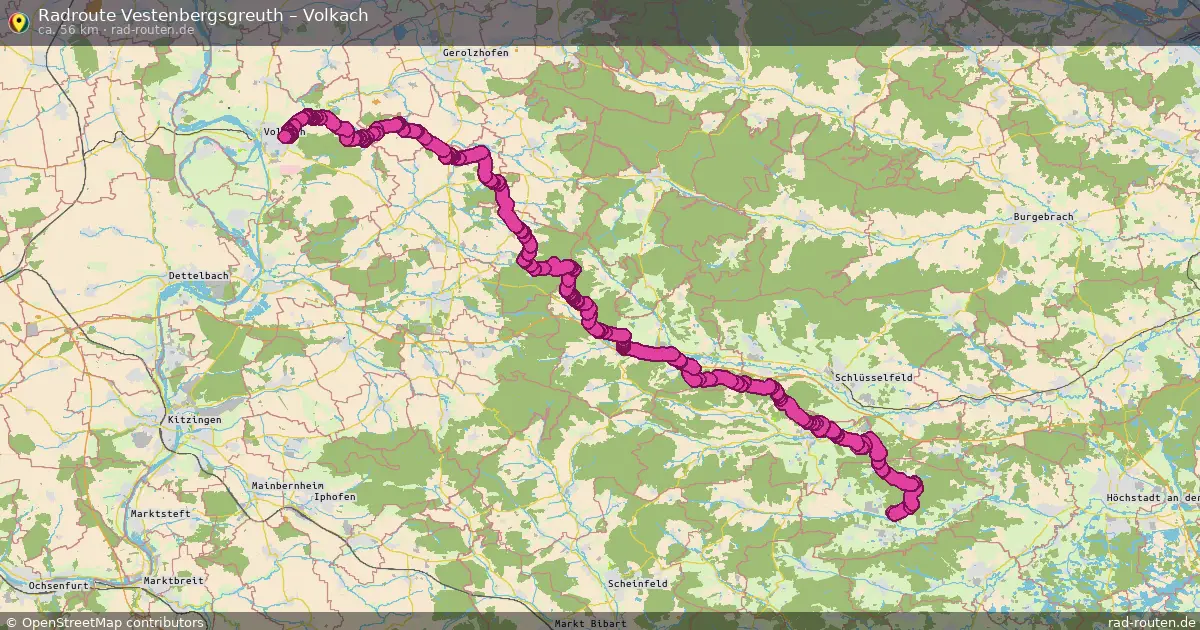 Radtour Vestenbergsgreuth – Volkach