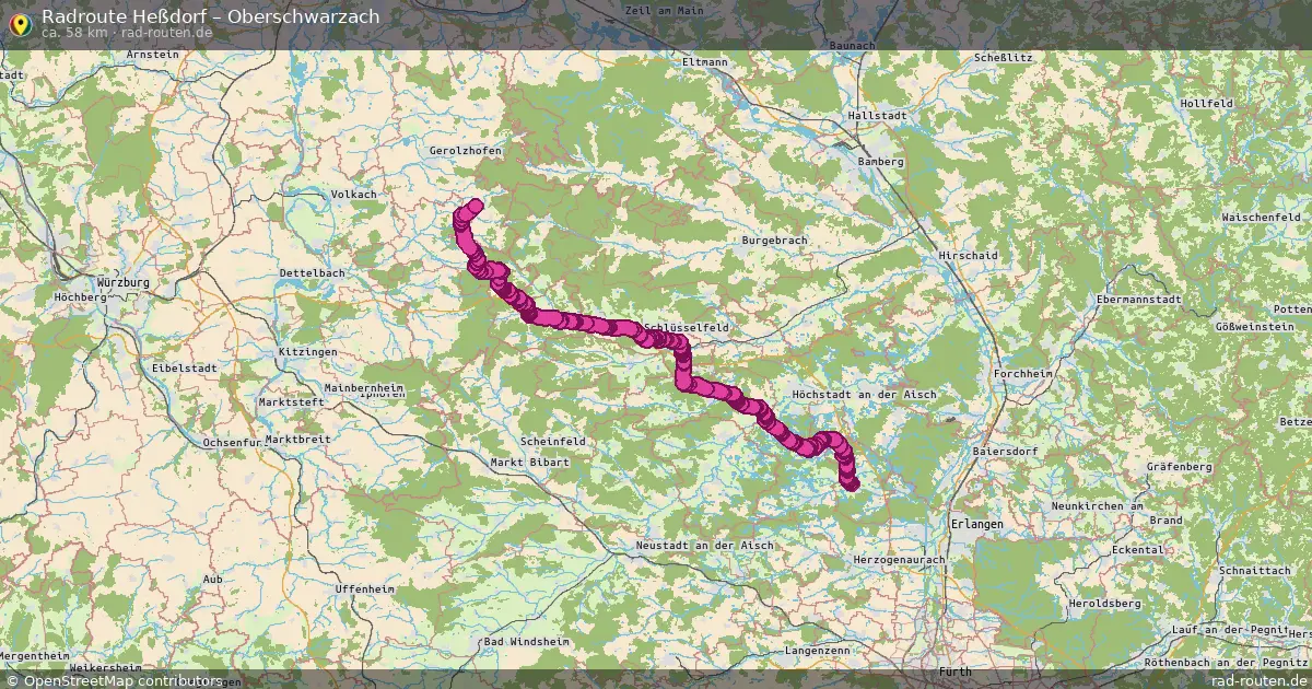 Radtour Heßdorf – Oberschwarzach