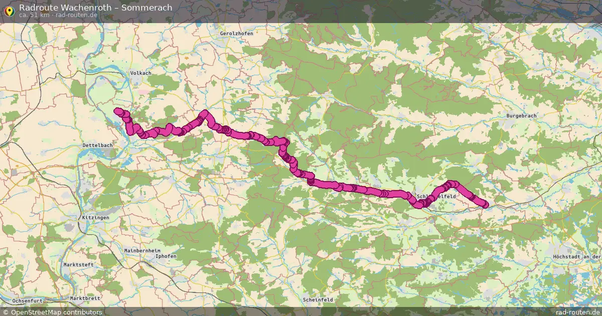 Radtour Wachenroth – Sommerach