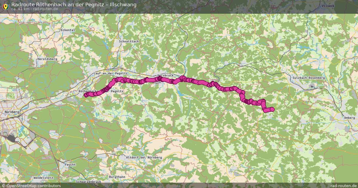 Fahrradroute Röthenbach An Der Pegnitz – Illschwang