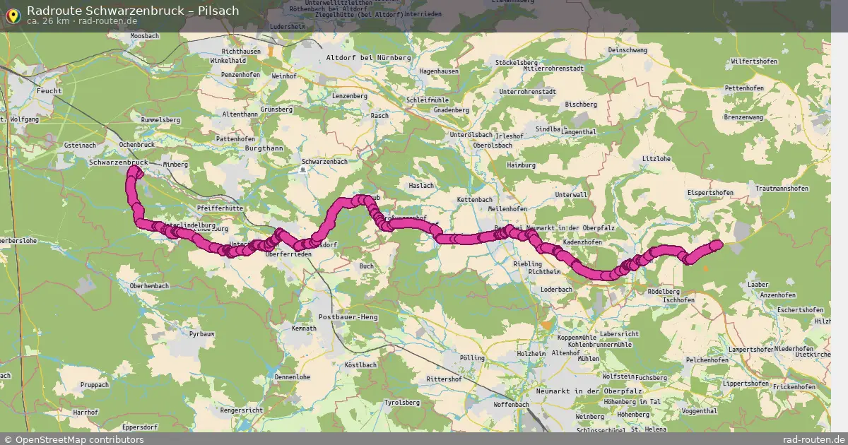 Radtour Schwarzenbruck – Pilsach