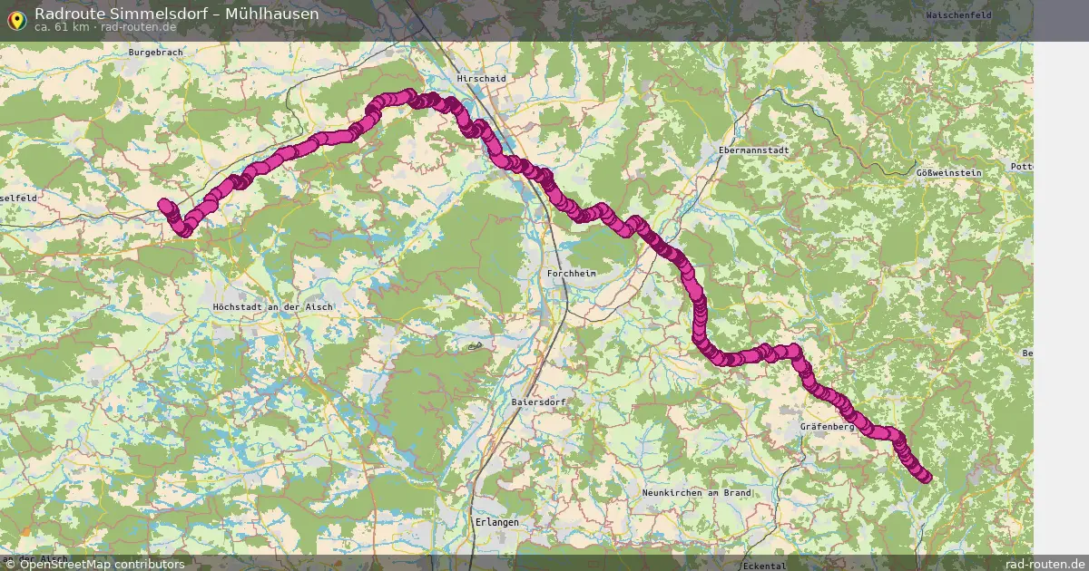 Radtour Simmelsdorf – Mühlhausen