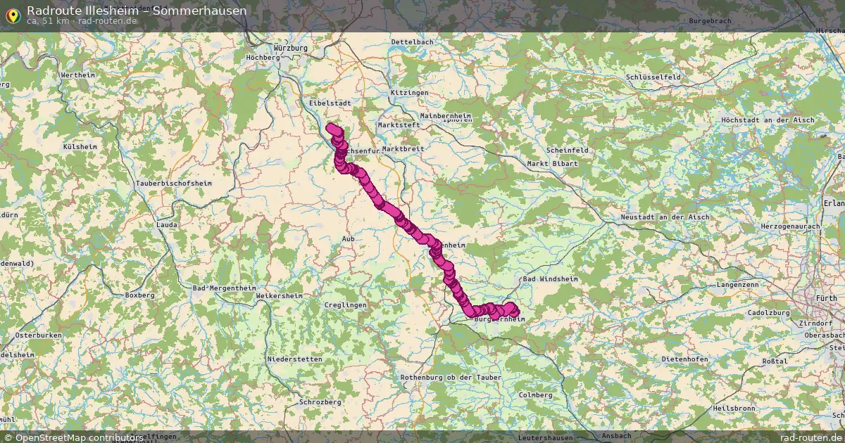Radtour Illesheim – Sommerhausen