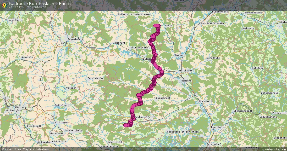 Radtour Burghaslach – Ebern