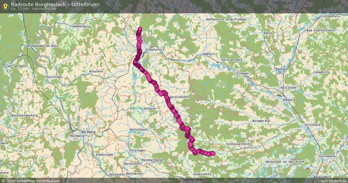 Radtour Burghaslach – Dittelbrunn