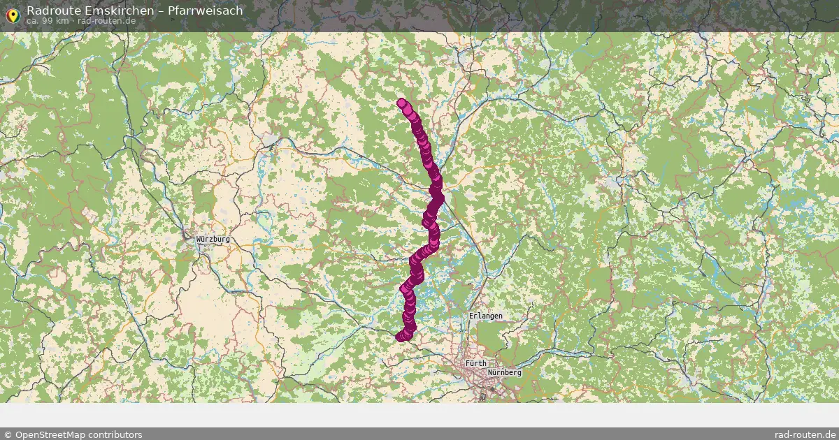 Radtour Emskirchen – Pfarrweisach