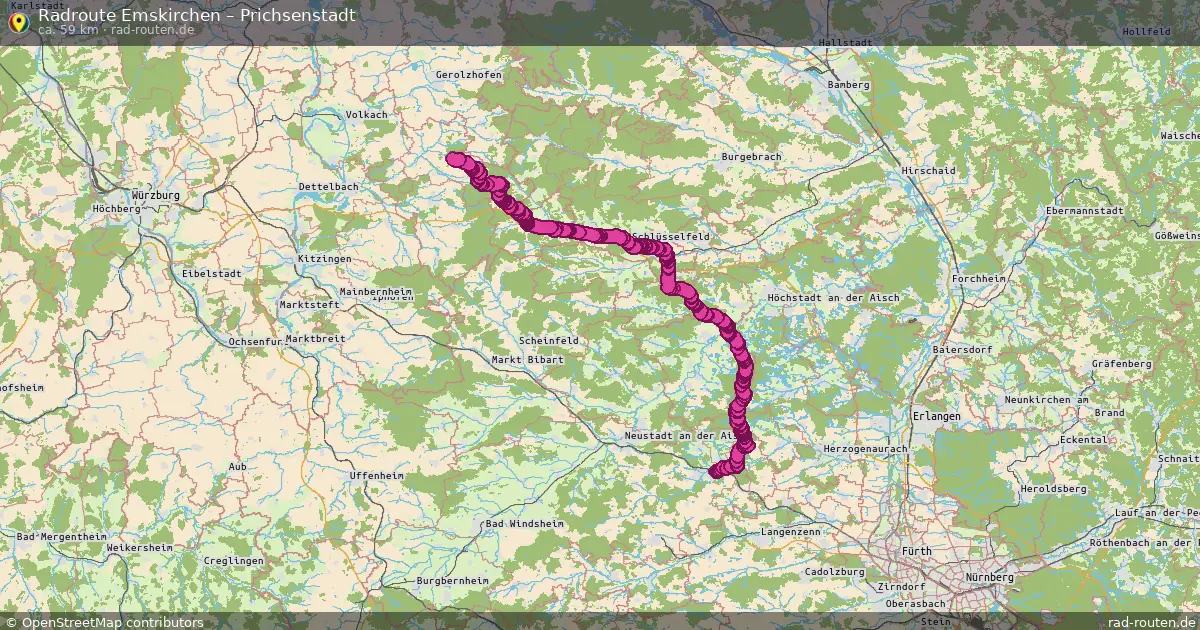 Radtour Emskirchen – Prichsenstadt
