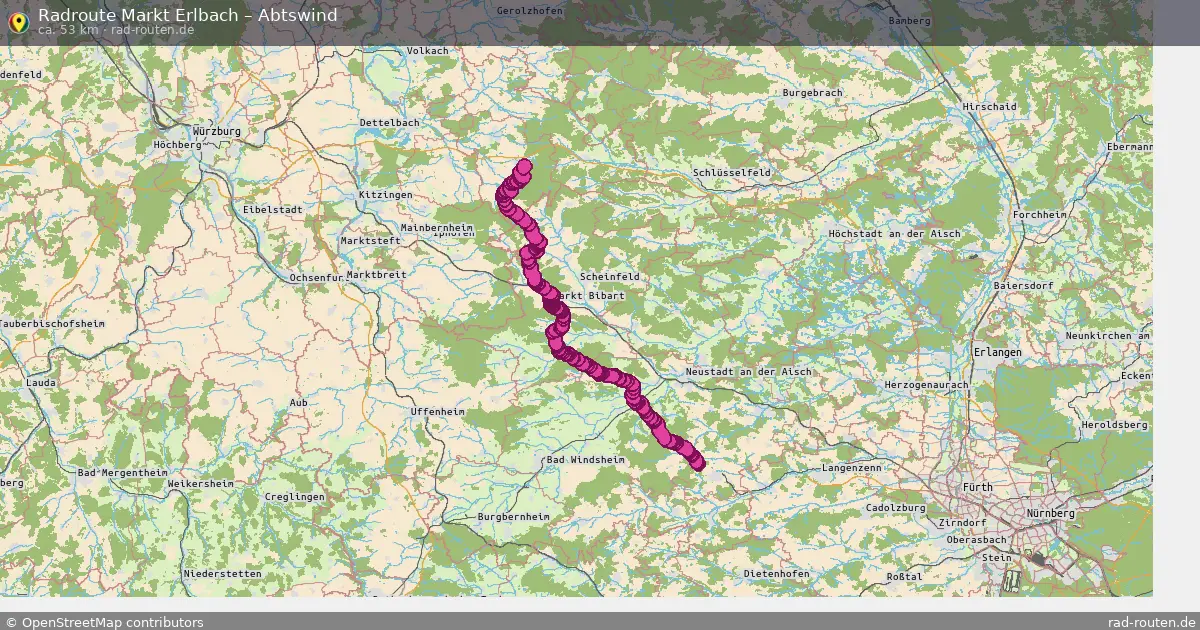Radtour Markt Erlbach – Abtswind