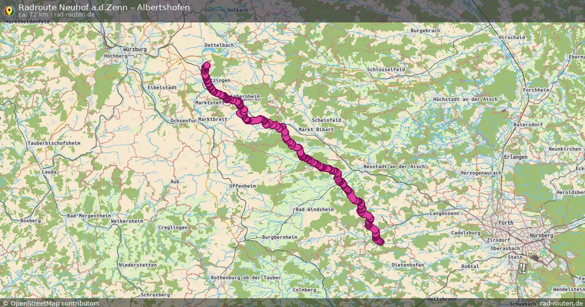 Radtour Neuhof A.d.zenn – Albertshofen