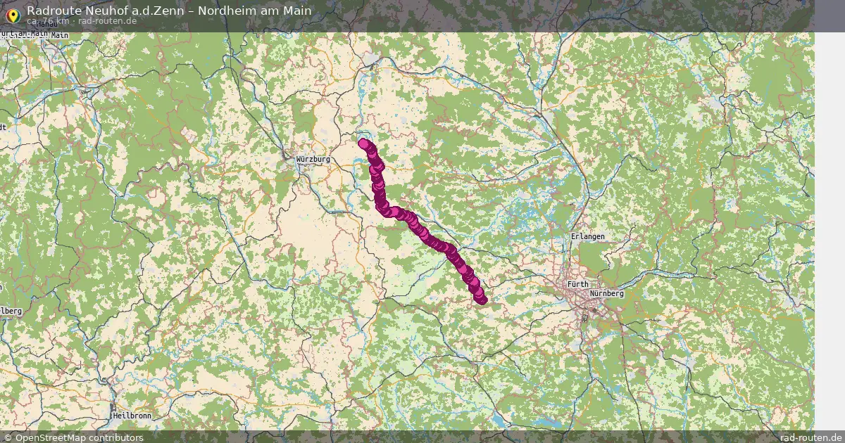 Radtour Neuhof A.d.zenn – Nordheim Am Main