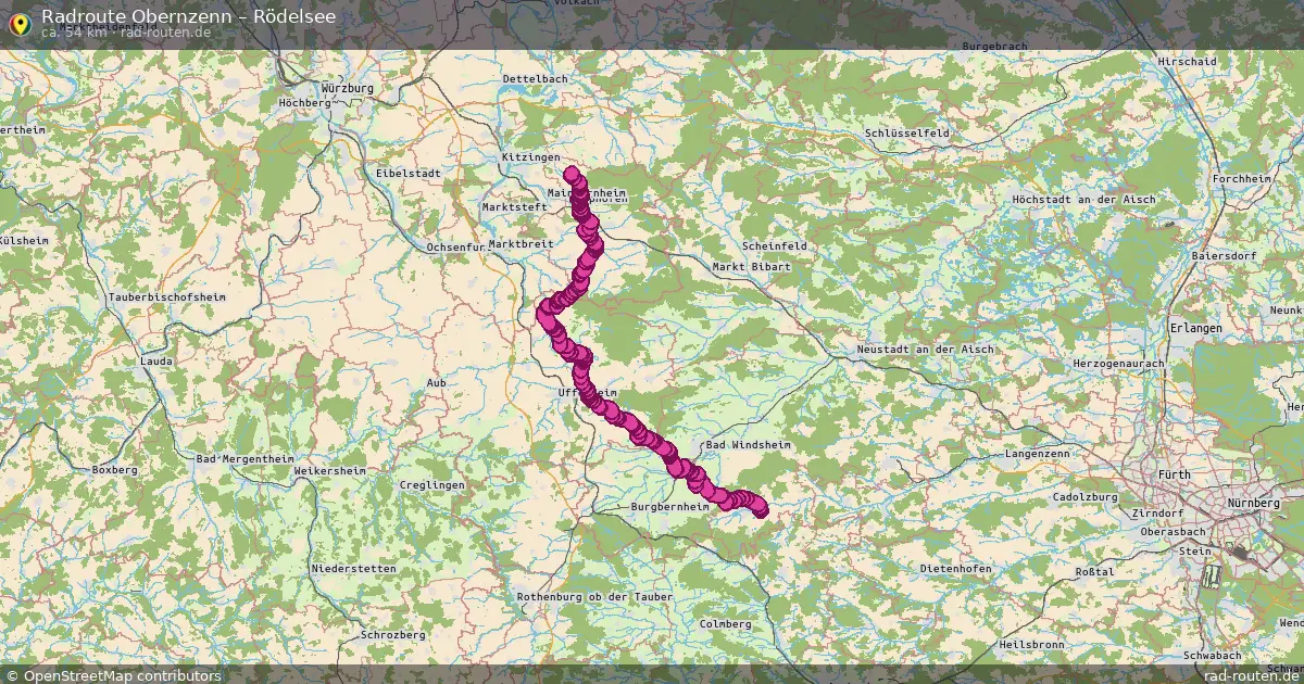 Radtour Obernzenn – Rödelsee